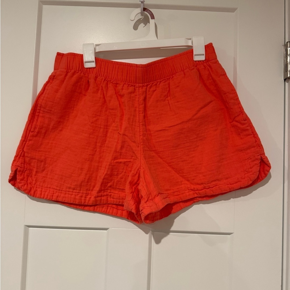 Women's Casual Coral Orange Shorts